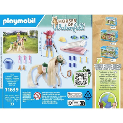 PLAYMOBIL 71639 Ellie with horse, Horses of Waterfall, 33 pieces, Ages 4 and up