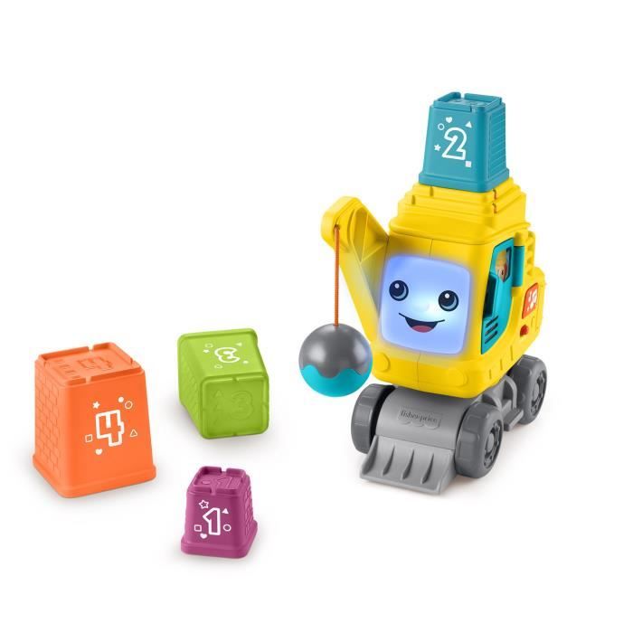 Fisher-Price-La Calculo'Grue-Blocks with sound and light effects HXF48