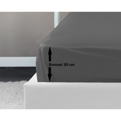 Lovely Home Drap 100% cotton cover 180x200x30 cm dark gray