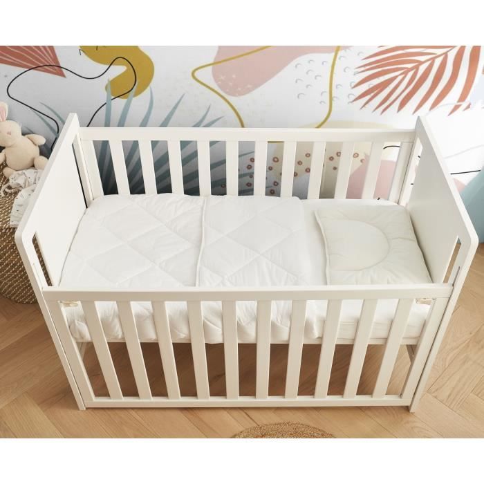 Duvet - 100x140 cm - MON P'TIT DODO - Warm - 100% Polyester Hollow siliconized fiber - 1 person - White