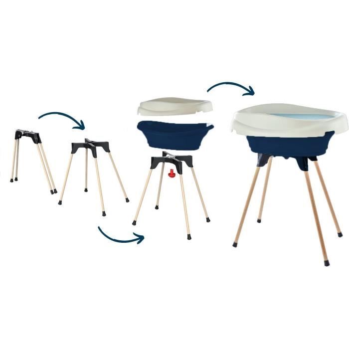 THERMOBABY Changing table pack Bathtub and VASCO stand - Ocean Blue