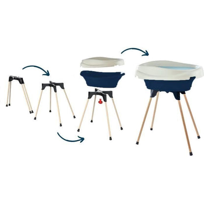 THERMOBABY Changing table pack Bathtub and VASCO stand - Ocean Blue