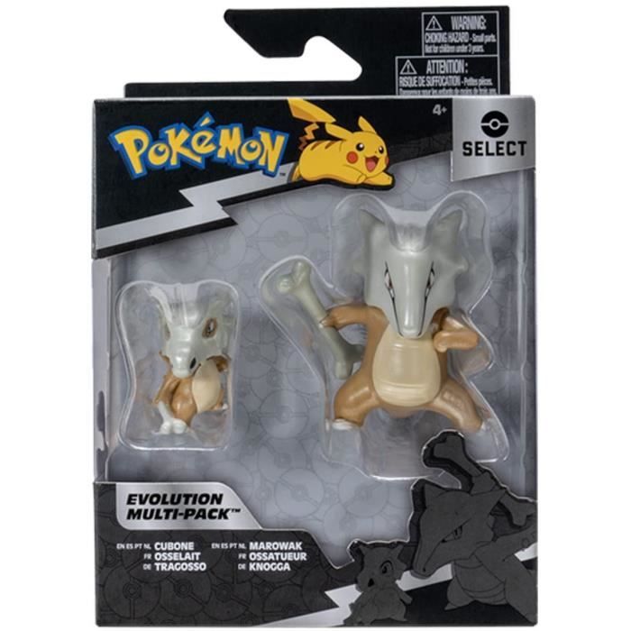 Pokémon - Osselait (5 cm) & Ossatueur evolution pack (10 cm) - Bandai