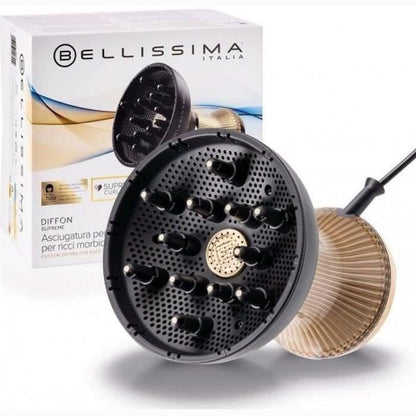 XL Ceramic Hot Air Diffuser - Bellissima - Diffon Supreme Argan Oil For Curly Hair - 2 Speeds 3 Temperatures