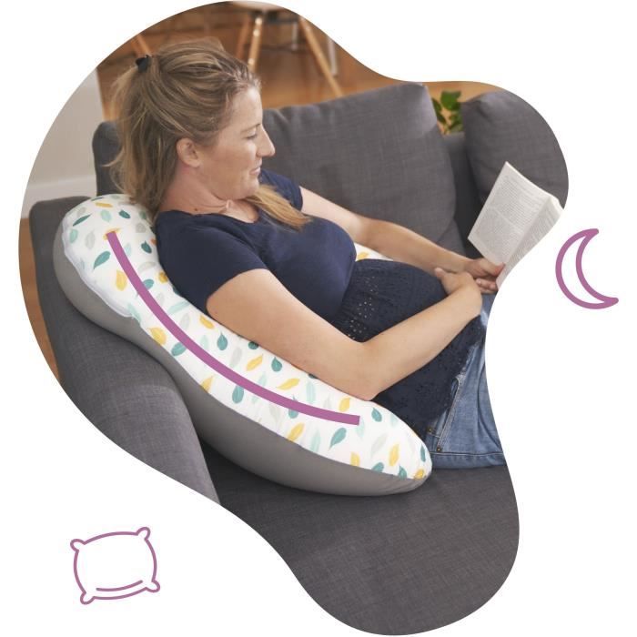 Badabulle Feathers2-in-1 Evolutive Maternity Cushion: maternity and breastfeeding cushion!