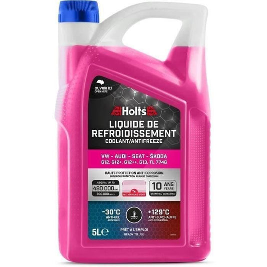Coolant - HOLTS - HAFR0006B - Dedicated VW-AUDI-SEAT-SKODA G12/ G12+ / G12++ / G13 / TL 774G 5L + Nozzle