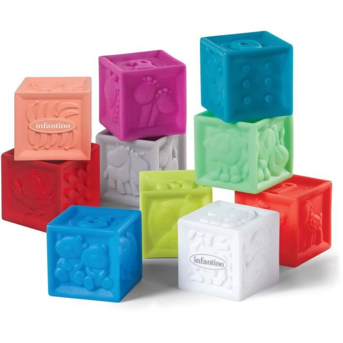 INFANTINO Vinyl bag 10 sensory cubes