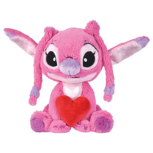 Disney Stitch Angel heart plush toy 25cm