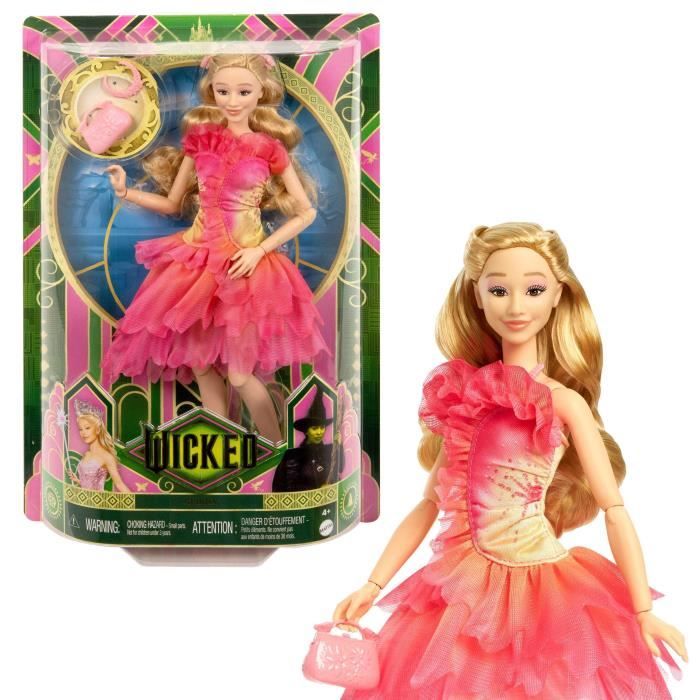 Mattel-Wicked-Glinda Doll with Removable Accessories and Clothing - Disney - HXT63