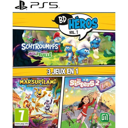 Pack Bd Heros Vol.1: The Smurfs Mission Malfeuille Sisters 1 Marsupilami - PS5 Game