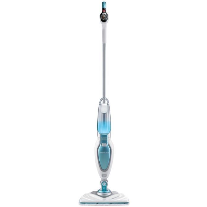 BLACK & DECKER FSM1630-QS - Delta head steam mop - 1600 W - 4 accessories - White / Blue