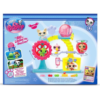BANDAI - Littlest Pet Shop - Fun Factory Box - Playset with 2 animals, decor and accessories - BF00519