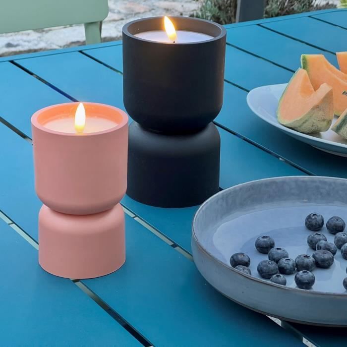 Outdoor table lamp - BRILLIANT - LOVERE - Candle shape - Plastic - 3 W - Terracotta