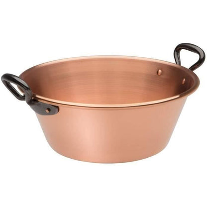 BAUMALU Jam bowl 26 cm copper 12/10 handles cast iron