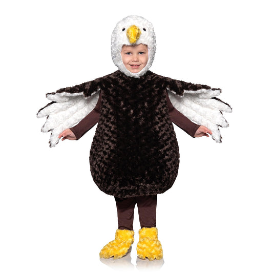 Bald Eagle Plush Swirl Fur Toddler Costume | M