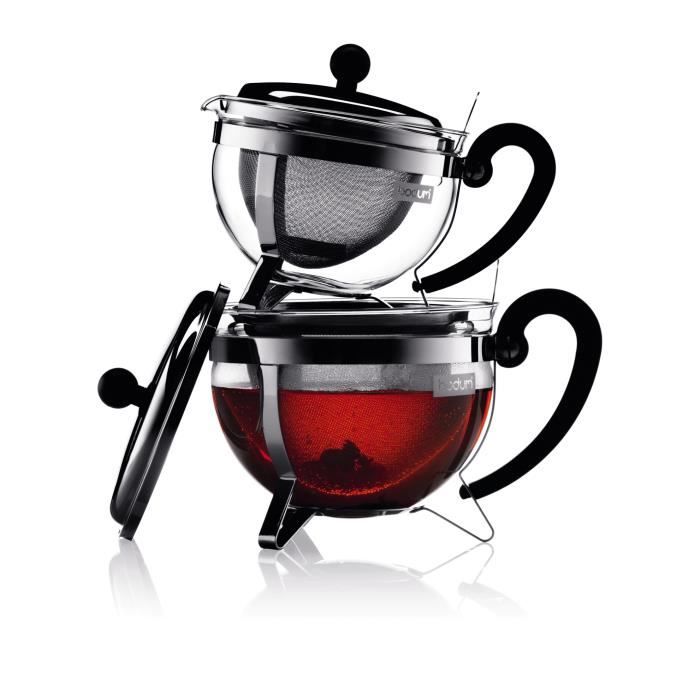 BODUM CHAMBORD Teapot with sieve 1L gray