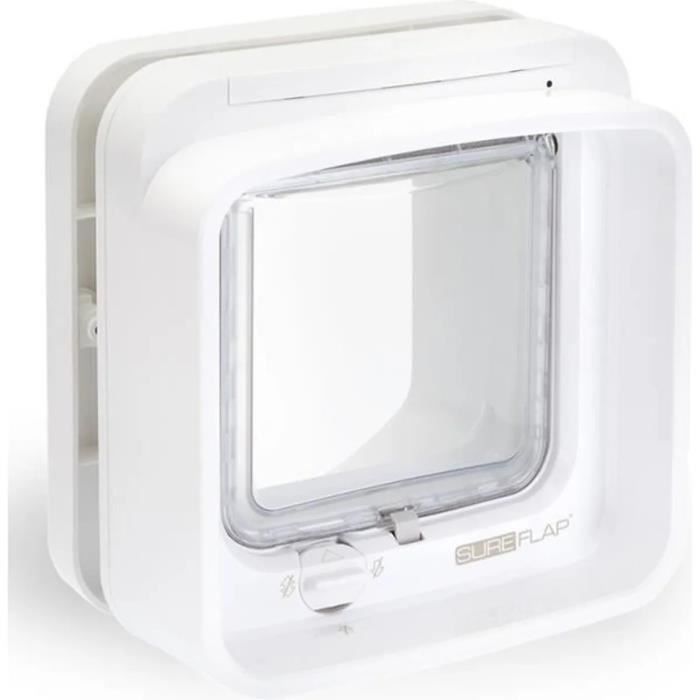 SUREFLAP Chatiere A electronic chip DualScan - White - 142 mm x 120 mm (Memorization of a maximum of 32 chips)