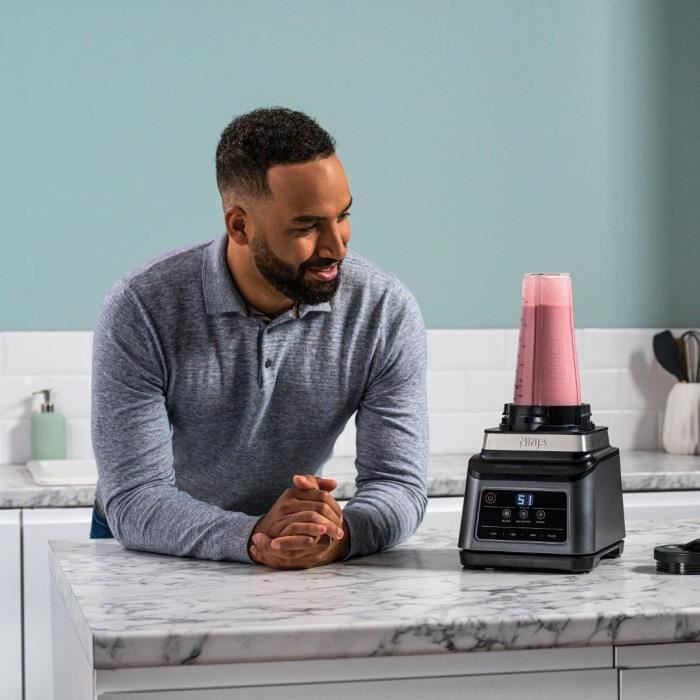 NINJA BN750EU - 2 in 1 Blender - 2.1 L Bowl - 700ml Tumbler - 1200 W - Black