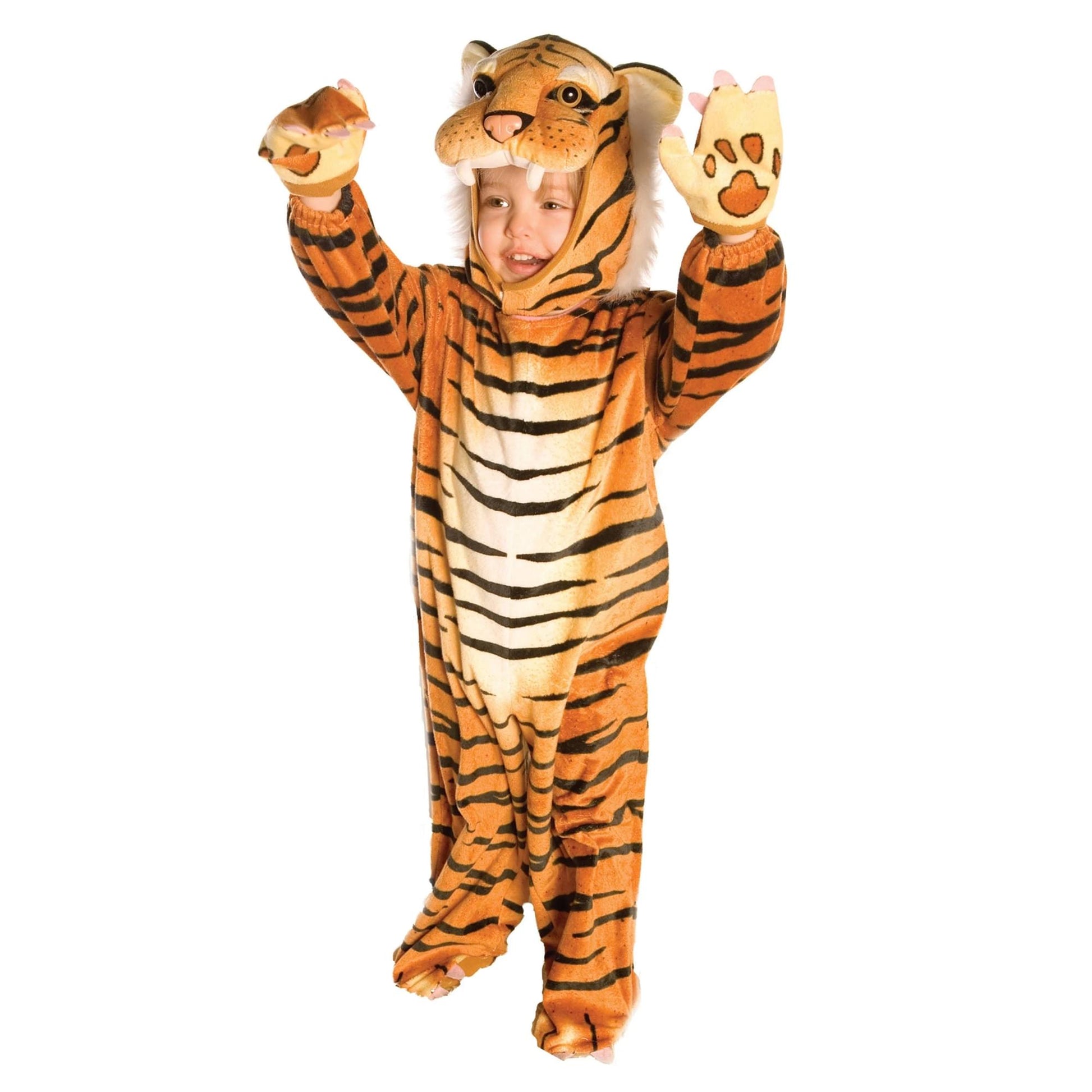 Brown Plush Tiger Costume Child Infant M 18-24 Months