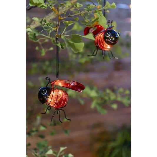 Clipped solar ladybug - in plastic - Ellumination duration 8 hours