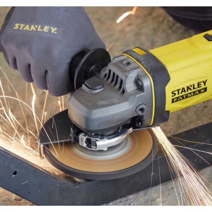 125 mm grinder - 18V Lithium - 2 4Ah Batteries - STANLEY FATMAX V20 - SFMCG400M2K-QW