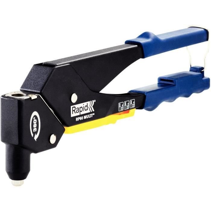 RAPID riveting pliers RP60 MULTI swivel head in box RP40 + 5x50 rivets + 3 drills
