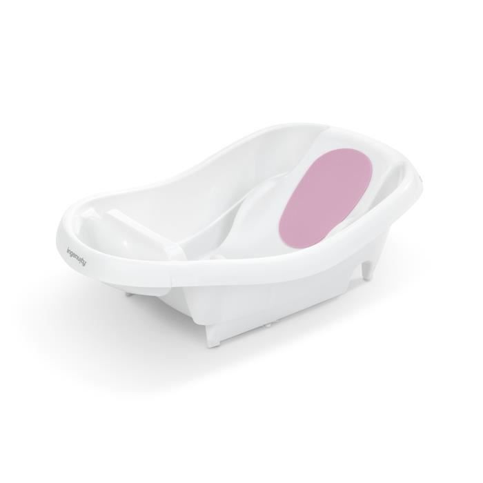 INGENUITY Deluxe Pink Baby Bathtub, from birth to 3 years with baby hammock included