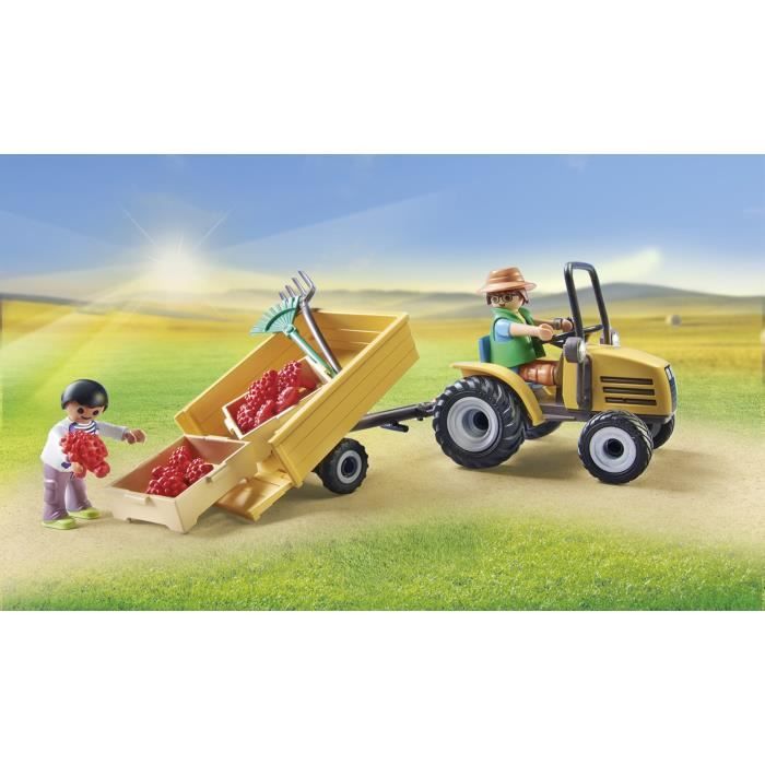 PLAYMOBIL 71442 Farmer with tractor and tanker - Country - Ages 4 and up