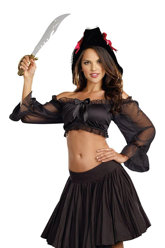 Dreamgirl Women's Costume Peasant Top, Small