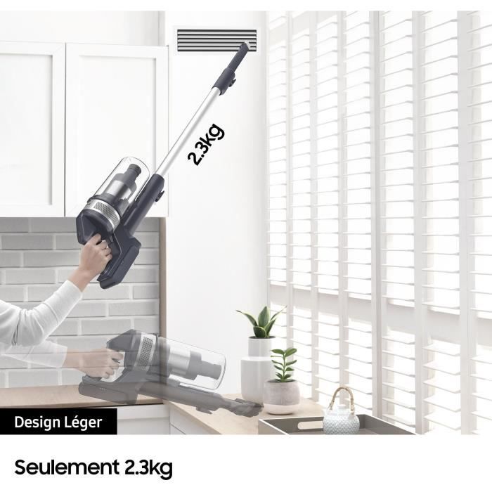 Samsung VS15A6031R4 Jet 60 Turbo - Broom vacuum cleaner - 150 AW - Multicyclonic suction - HEPA filtration - 40min of autonomy