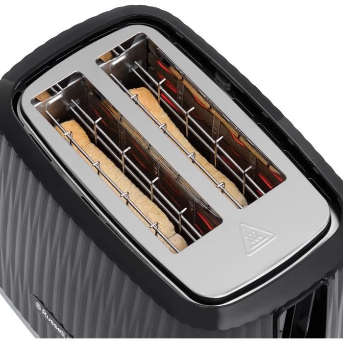 Toaster - RUSSELL HOBBS - EDEN - 800 W - 2 slots - Black