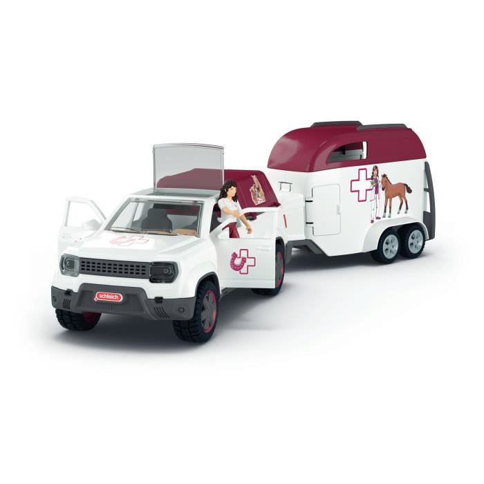 Mobile Veterinary Set with Trailer, SCHLEICH 42704 Horse Club