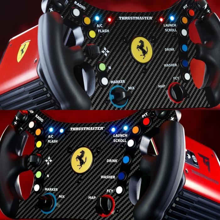 Steering wheel - THRUSMASTER - Ferrari 488 GT3 Wheel Add-On - Black and Red