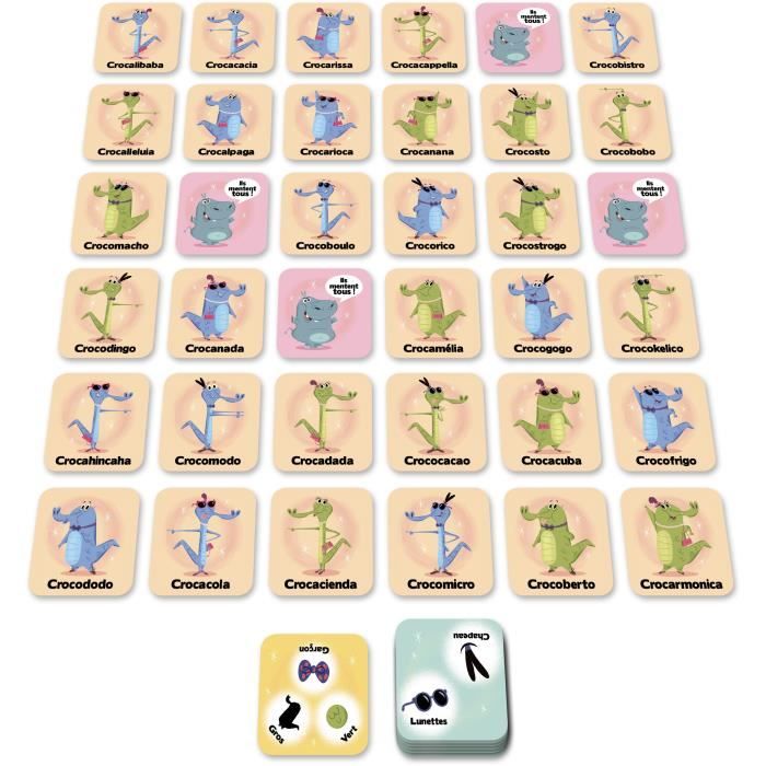 RapidCroco - Asmodee - Investigation game - 32 Suspect 1 guilty