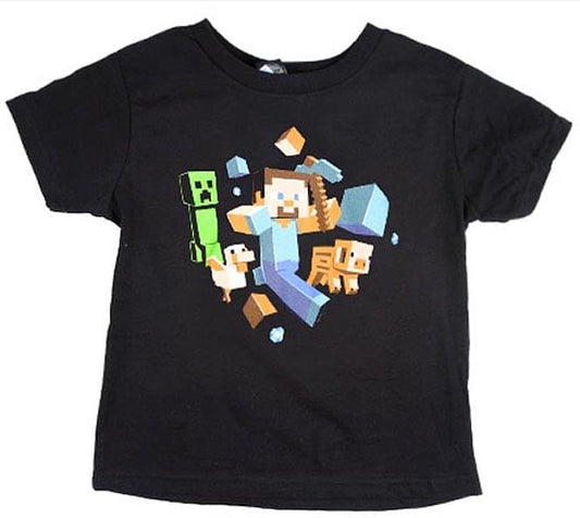 Minecraft Run Away! Youth T-Shirt Large