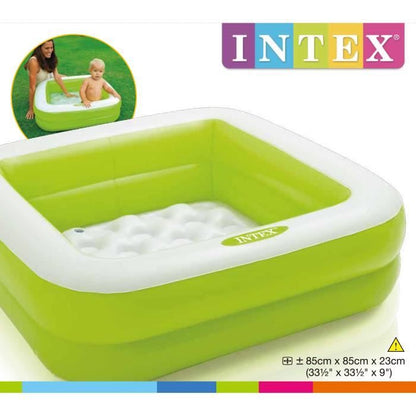 INTEX Inflatable child / baby pool Carree paddling pool 85 x 85 x 23 cm (random color)