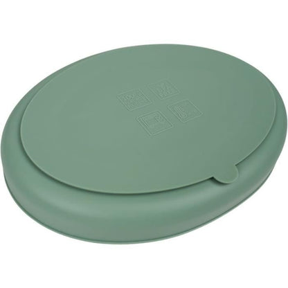 Suction plate - THERMOBABY - Silicone - Cactus Green - Compartmentalized and non-slip