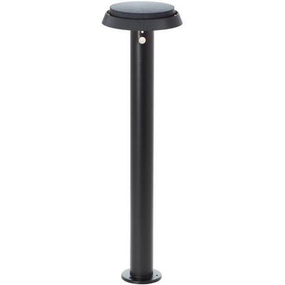 Outdoor bollard - BRILLIANT - ALVERO - LED and solar - Motion detector - Metal and plastic - 4 W - Black