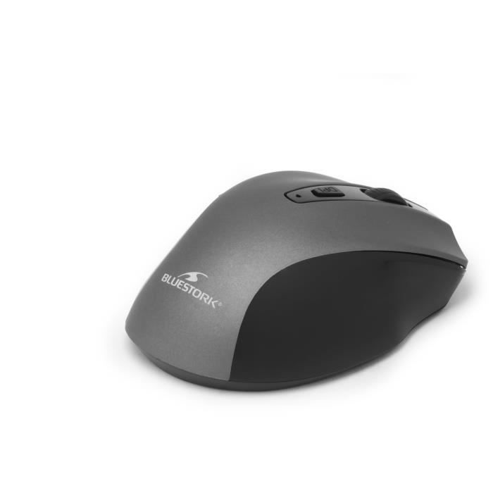 Wireless Mouse - BLUESTORK - OFFICE 75 - Rechargeable - PC/MAC - Grey