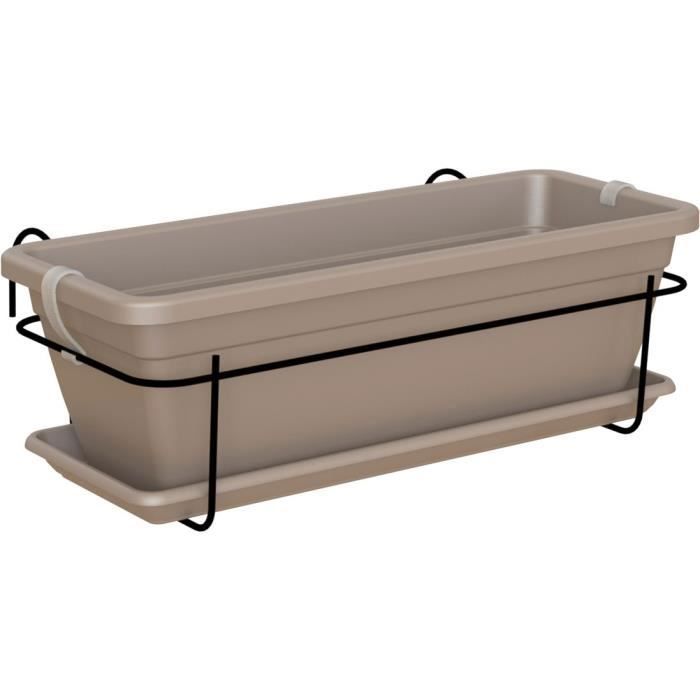 Artevasi - Kit Balcony Gardening Venezia 50cm Taupe 50 x 19.5 x H16.3 cm - 1.16l