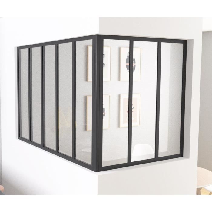 Corner post - OPTIMUM - H50 X W30 cm - Black