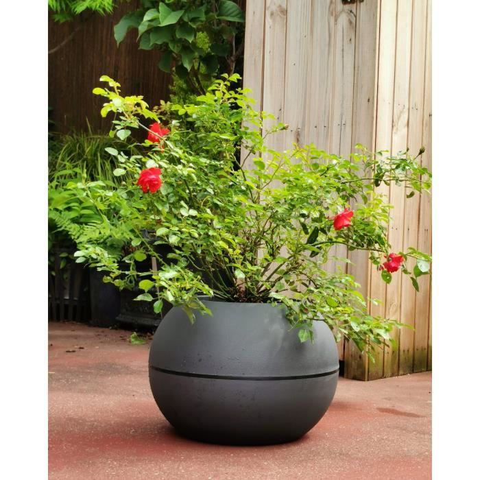 RIVIERA - BALL FLOWER POT - D40 - Gray