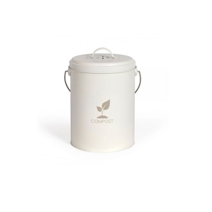 Livoo Cream Kitchen Compost Bucket 6L - MES154C