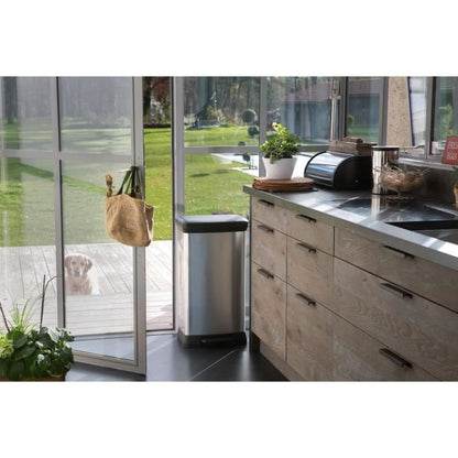 CURVER | 50L pedal bin, Metal look, recycled plastic