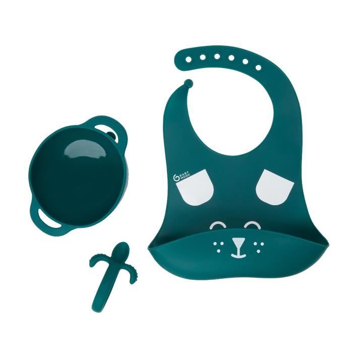 Babymoov Meal set 6-12 months 3 pieces, FIRST'ISY Dog Blue