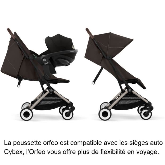 CYBEX - Ultra-compact and comfortable stroller - ORFEO - 4 wheels - Chocolate Brown