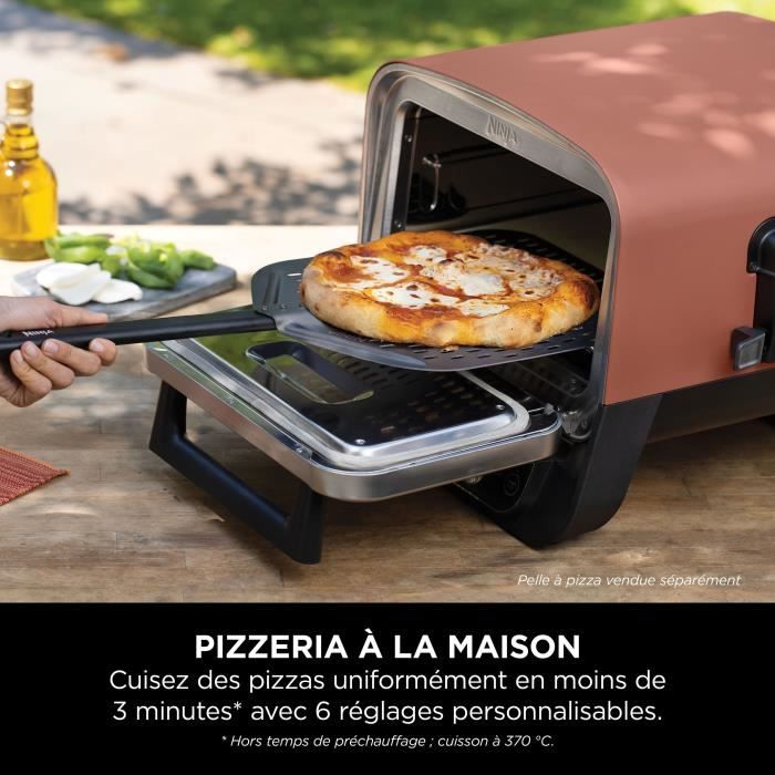 NINJA 8-in-1 Electric Pizza Oven - Woodfire - OO101EU - Pro-heat plate - Pizza stone - 6 settings