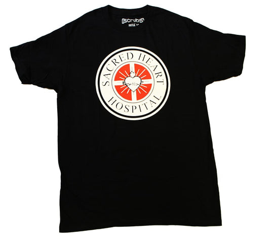Scrubs "Sacred Heart Hospital" Men's Black T-Shirt - X-Large