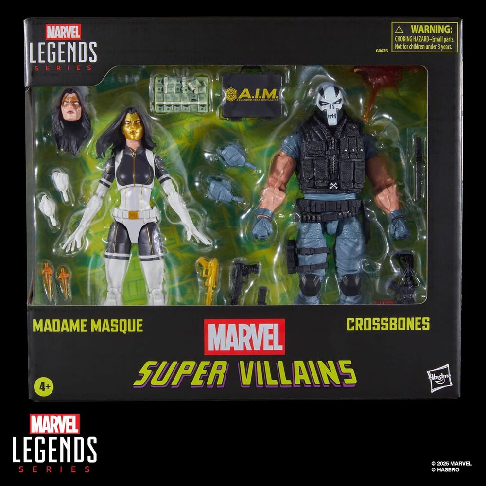 Marvel Legends Series Super Villains Madame Masque & Crossbones pack 2 figures 15cm