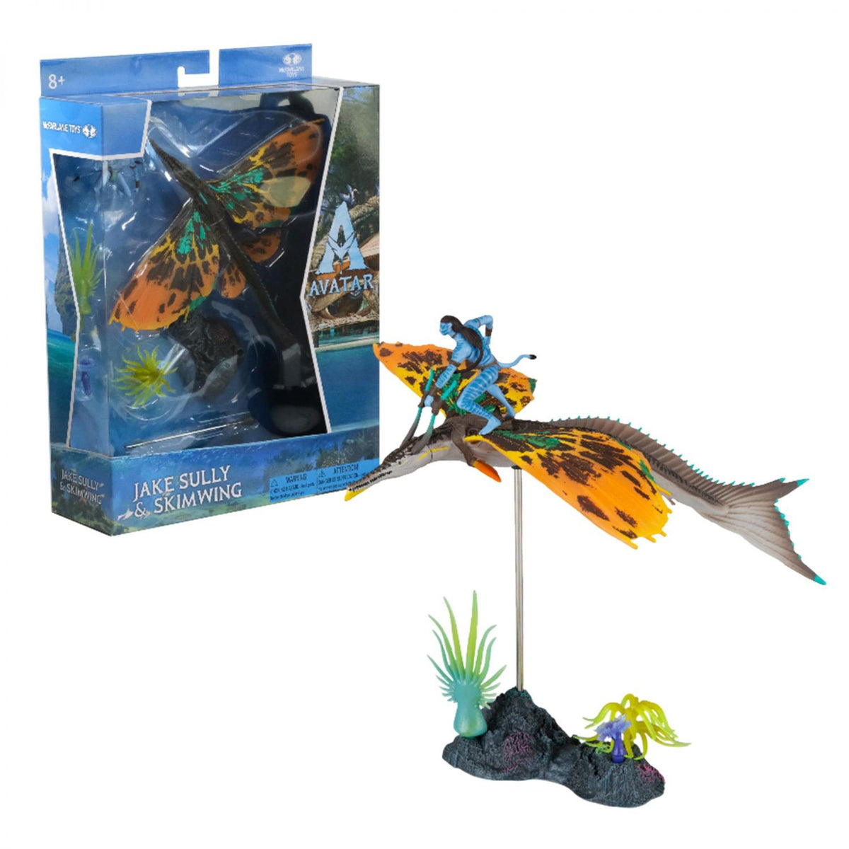 Avatar: The Way Of Water Jake Sully & Skimwing Deluxe Action Figure Set